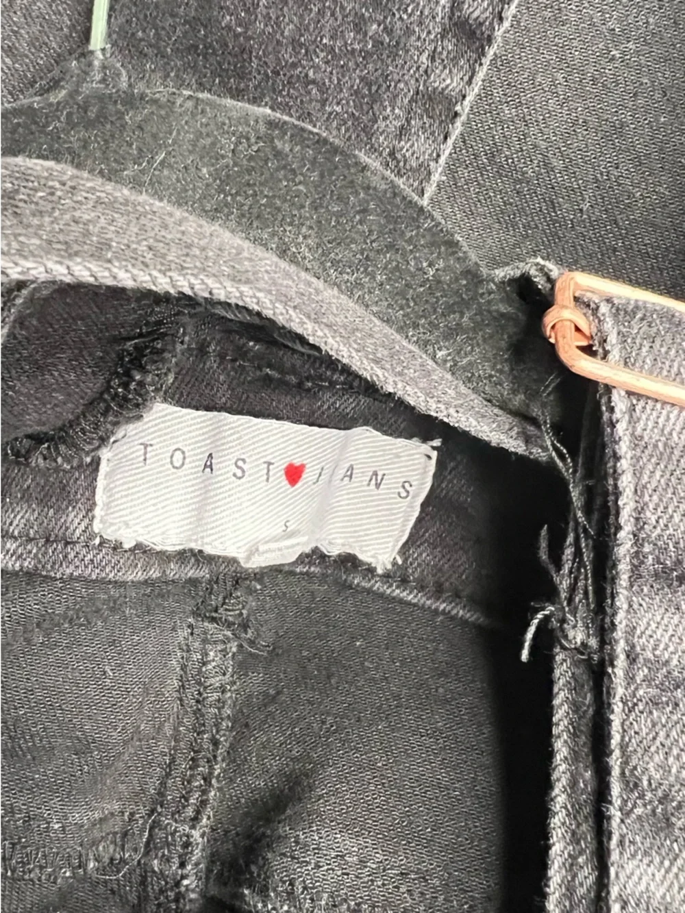 Toast Jeans Women’s Sz S Distressed Overall Jumpsuit Denim Soft Stretch Outdoor